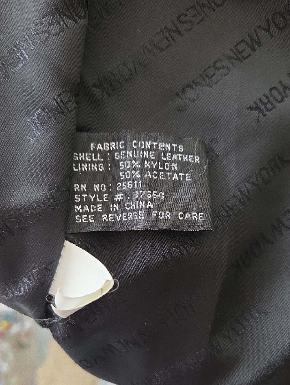 Jones New York Black Leather Button-Front Coat - Picture 7 of 9